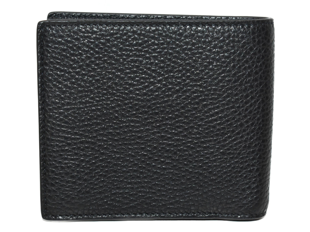 Gucci fold Black Dorian Folding Leather Coin Wallet Bi Black